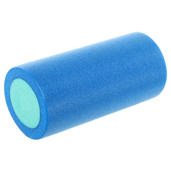 Массажный ролик роллер гладкий Zelart Foam Roller Fit 9327-30 длина 30см Blue-Mint