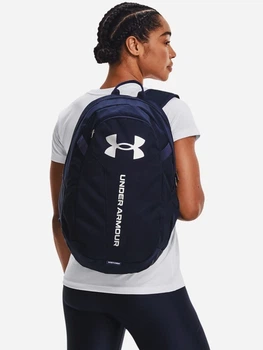 Рюкзак Under Armour Storm UA Hustle водостойкий спортивный 26,5 л, темно-синий 1364180-410