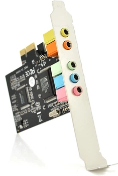 Звуковая карта Voltronic PCI-E - 5.1CH, 3D 4.1, Windows 98/ Windows2000/XP/NT win7 32/64, BOX (YT08674)