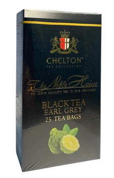 Чай Chelton Благородний Дім Earl Grey чорний з бергамотом в пакетиках 25 шт х 2 г (53889)