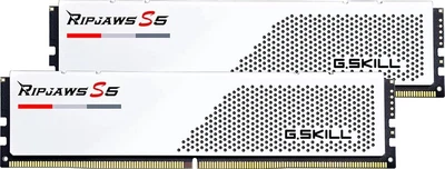 Оперативная память 32Gb x 2 (64Gb Kit) DDR5 5200 MHz G.Skill Ripjaws S5 White с радиатором (F5-5200J3636D32GX2-RS5W)