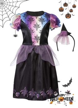 Костюм відьми маскарадний на Хелловін для дівчинки Lidl Halloween 122-128, 6-8 років (11825)