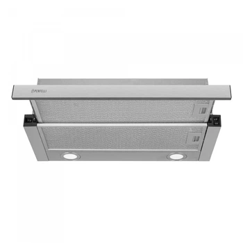 Мощная кухонная вытяжка Perfelli TL 6822 I 1200 LED нерж, телескопическая вытяжка на кухню, 1200 куб.м., 59,5 см