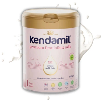 Початкова дитяча молочна суміш Kendamil Classic 1 (європейська Premium 1) на основі незбираного коров'ячого молока для дітей від 0 до 6 місяців 800 г