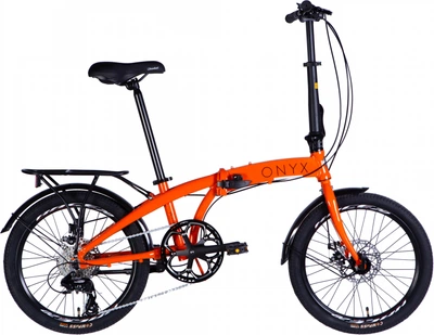 Велосипед Dorozhnik ONYX DD CS AL 20" 10.5" 2025 с багажником задн. St с крылом St Оранжевый (OPS-D-20-075)