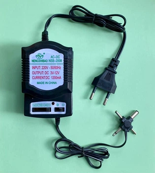 Блок питания универсальный от 3V до 12V, сила тока 1.2А