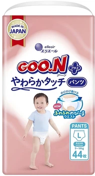 Трусики-подгузники GOO.N Plus для детей 9-14 кг размер L 44 шт (21001511)