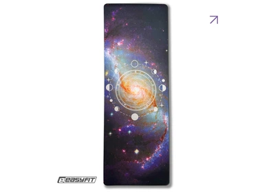 Килимок EasyFit Light BlueMoon для йоги, довжина 183 см, ширина 61 см, товщина 3 мм, каучук/замша, фіолетовий