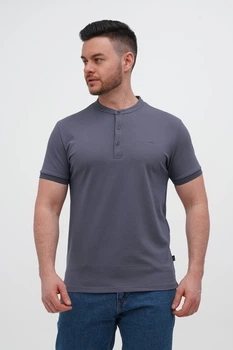 Футболка стойка Trend Collection 618 серый (D.GREY) XL
