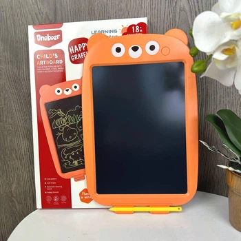 Детский планшет LCD Медведь 30х19 см пластик оранжевый (515738)