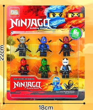 Набор фигурок лего Ninjago Heroes пластик 22х18 см разные цвета (513091)