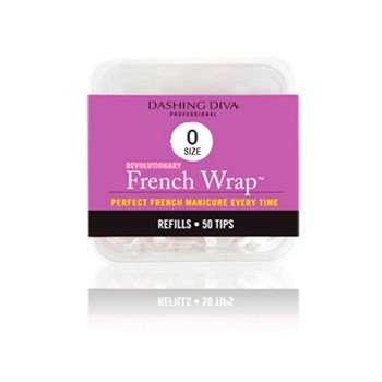 Типсы для френча Dashing Diva French Wrap White 0 размер 50 шт (096100081285)