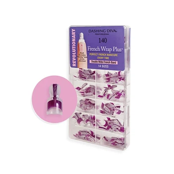 Типсы для френча Dashing Diva French Wrap Plus Thick Permanent Violet 140 шт (096100084545)