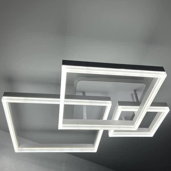 Светильник потолочный светодиодный LUMINARIA GENNY SQUARE RGB 105W 4S 645x618 WHITE 220V IP20 с пультом ДУ