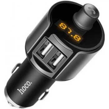 FM-трансмиттер Hoco E19 Smart Metal Grey [116005]