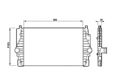 Радиатор интеркулера NRF 30873 NRF (30873)