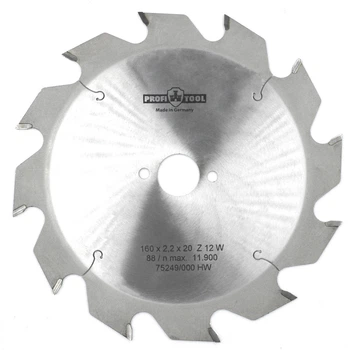 Диск пильный PROFITOOL - 160х2,2х1,4х20 мм Z=12, W (ATB) (2116006)