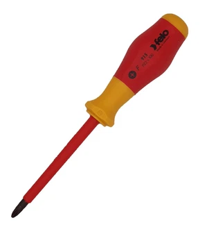 Отвертка FELO диэлектрическая крестовая 1000V PH1x80х90 мм (91410290)