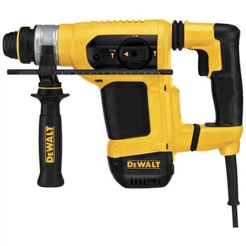 Перфоратор мережевий DeWALT, SDS-Plus, 1000 Bт, 4.2 Дж, 3 режими, 0-4700 уд/хв, 0-820 об/хв, валіза, вага 4.2 кг (D25413K)