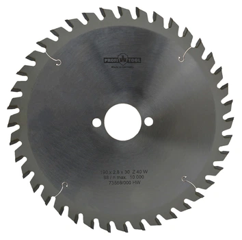 Диск пильный PROFITOOL - 190х2,8х1,8х30 мм Z=40, W (ATB) (2119012)