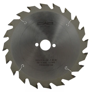 Диск пильный PROFITOOL - 160х2,4х1,4х20 мм Z=20, W (ATB) (2116011)