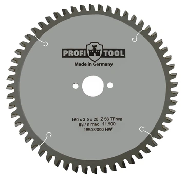 Диск пильный PROFITOOL - 160х2,5х1,8х20 мм Z=54, TFneg (2116016)