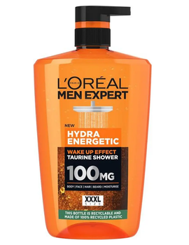 Гель для душу Loreal Men Expert Hydra Energetic з дозатором 1000 мл (3600524121853)