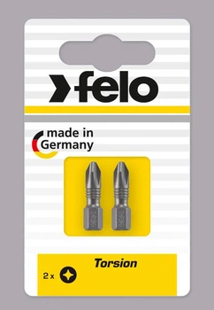Бита FELO PH1х25 мм TORSION; 1/4"; С 6,3. ВОХ (2 шт.) (02201201)