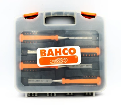 Набор стамесок BAHCO профессиональных 12х140 мм, 18х140 мм, 20х140 мм, 25х140 мм; ISO 2729 (424P-S4-PC)