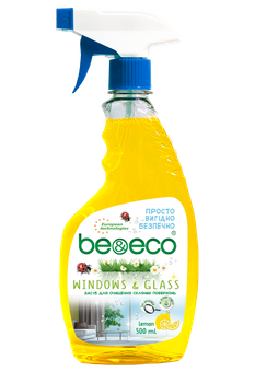 Средство для очищения стеклянных поверхностей Be&Eco Лимон 500 мл