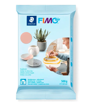 Самозастигаюча глина легка пластика Staedler FIMO Air 500г світло-рожева