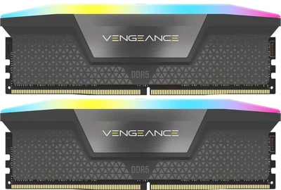 Модуль пам'яті Corsair DDR5 96GB (2x48) Vengeance 7200Mhz RGB XMP Black (CMH96GX5M2B7200C40)