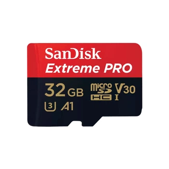 Карта пам'яті microSDXC (UHS-1 U3) SanDisk Extreme Pro A1 32Gb class 10 V30 (R100MB/s,W90MB/s) (adapter) (SDSQXCG-032G-GN6MA)