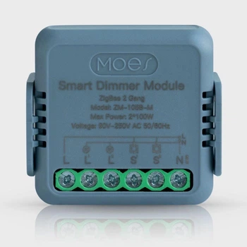 Двоканальний Zigbee димер Moes (Tuya smart)