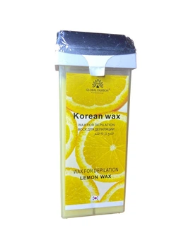 Касетний Віск Global Fashion для депіляції Professional Korean Wax з екстрактом лимона 100 мл