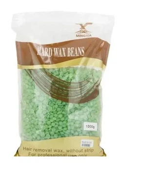 Плівковий віск у гранулах 1000 г Hard wax beans зелений