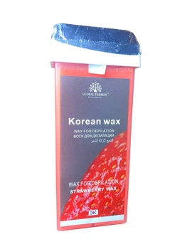 Касетний Віск Global Fashion для депіляції Professional Korean Wax з екстрактом полуниці 100 мл