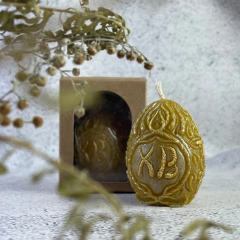 Воскова великодня свічка - Яйце ХВ (маленьке)