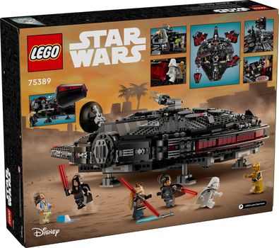 Zestaw klockow LEGO Star Wars Mroczny Sokol Millennium 1579 elementow (75389) (955555911490199) - Outlet