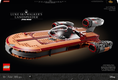 Zestaw klockow LEGO Star Wars Smigacz Luke’a Skywalkera 1890 elementow (75341) (955555911315073) - Outlet