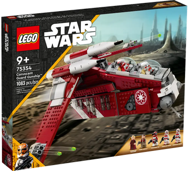 Zestaw klockow LEGO Star Wars Kanonierka Gwardii Coruscanskiej 1083 elementy (75354) (955555912838453) - Outlet