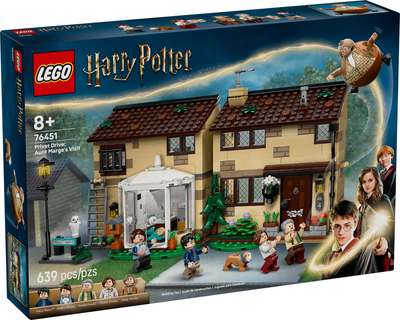 Zestaw klockow LEGO Harry Potter Privet Drive: Wizyta ciotki Marge 639 elementow (76451) (955555912885231) - Outlet