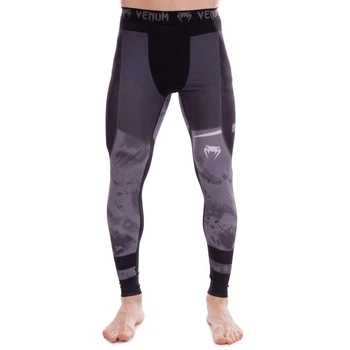 Штаны мужские компрессионные тайтсы мужские Venum Heroe 9614 размер 2XL (180-185см) Black-Grey