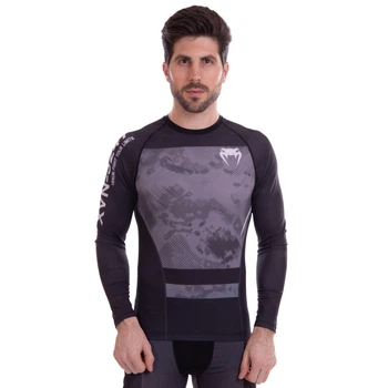 Рашгард чоловіча з довгим рукавом Venum 9514 розмір XL (48-50) Black-Grey
