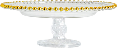 Patera HOMLA Golden Balls na nóżce 26 x 9 cm (5906496746086)