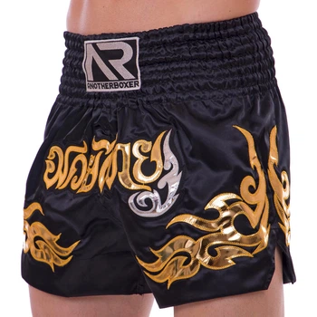 Шорты для тайского бокса и кикбоксинга Another Boxing Heroe 2340 размер M (46-48) Black-Gold