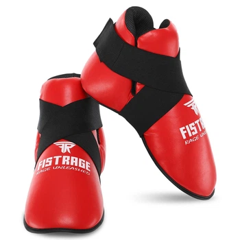 Фути для кікбоксингу, тхеквондо Zelart Fistrage 8479 розмір L (40-42) Red