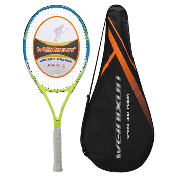 Ракетка для большого тенниса Weinixun Tennis Pro 500A с чехлом Yellow-Blue