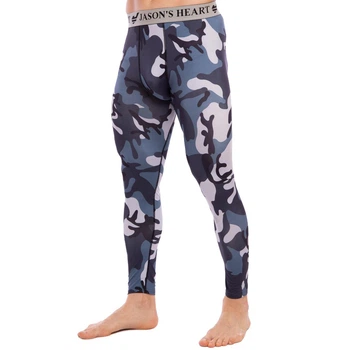 Штаны мужские компрессионные тайтсы мужские Jason Heroe 3037 размер L (170-175см) Camouflage-Grey