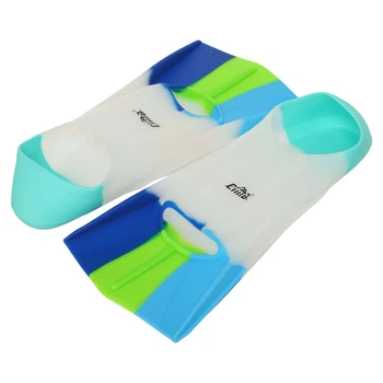Ласты тренировочные с закрытой пяткой Cima Fit F001 размер L (39-41) White-Blue-Green